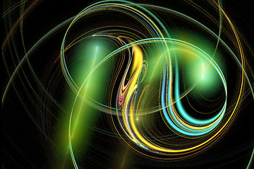 Image showing Abstract image : fractal vortex.