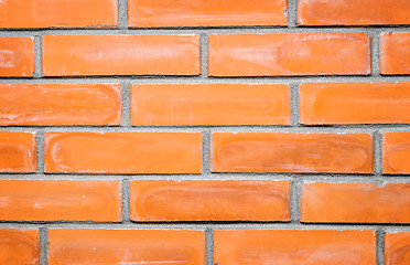 Image showing A fragment of a brick wall . (Background image)