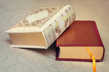 Image showing Two books in beautiful bindings.