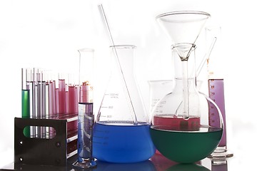 Image showing Chemistry glassware