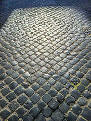 Image showing Cobblestone pavement