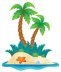 Image showing Tropical island theme image 1