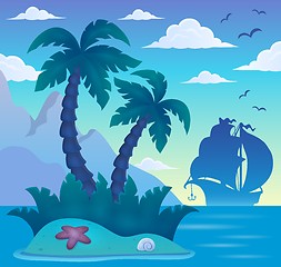Image showing Tropical island theme image 7