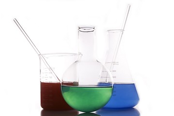 Image showing Chemistry glassware