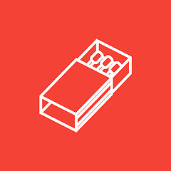 Image showing Matchbox line icon.