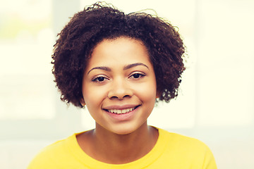 Image showing happy african american young woman face