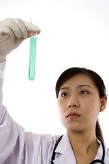 Image showing Scientist with Test Tube