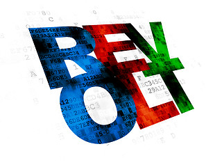 Image showing Political concept: Revolt on Digital background