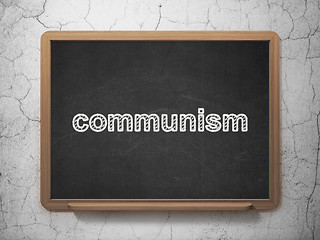 Image showing Politics concept: Communism on chalkboard background