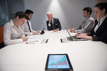 Image showing business people group brainstorming on meeting