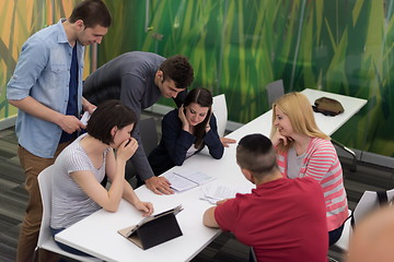 Image showing students group study