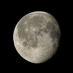 Image showing Waning gibbous moon