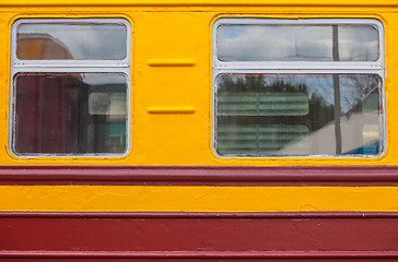 Image showing retro railway carriage