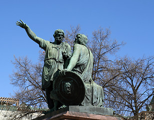 Image showing Statue of Kuzma Minin and Dmitry Pozharsky at Red Square, Moscow
