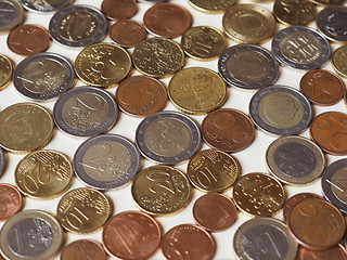 Image showing Many Euro coins