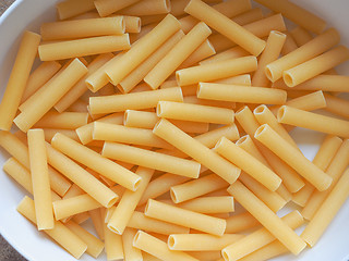 Image showing Ziti pasta detail