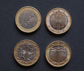 Image showing Euro coins of many countries