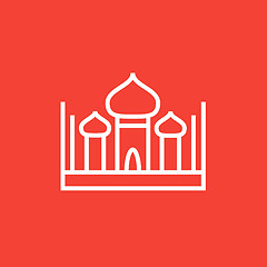 Image showing Mosque line icon.