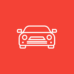 Image showing Car line icon.