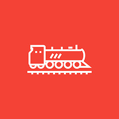 Image showing Train line icon.