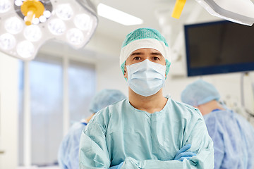 Image showing surgeon in operating room at hospital