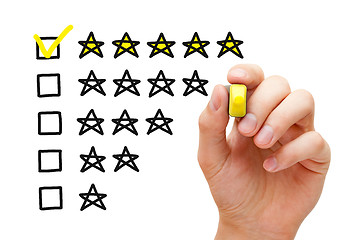 Image showing Five Star Rating Concept