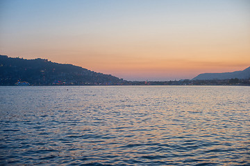 Image showing Alanya in the evening