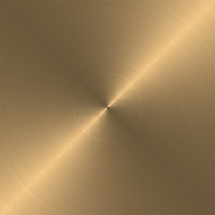 Image showing circular brushed gold