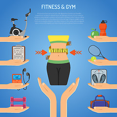 Image showing Fitness and Gym Concept