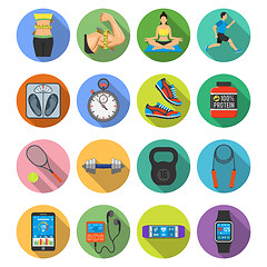 Image showing Fitness Icon Set