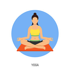 Image showing Yoga and Fitness Concept