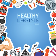 Image showing Healthy Lifestyle Background