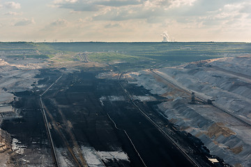 Image showing Very Large excavators at work