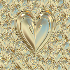 Image showing golden heart