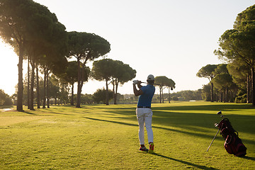 Image showing golf player