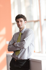 Image showing portrait of young business man at office