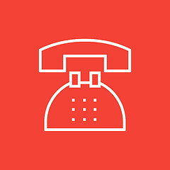 Image showing Telephone line icon.