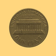 Image showing Coin isolated - vintage