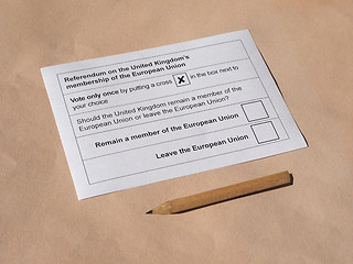 Image showing Brexit referendum in UK