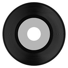 Image showing Vinyl record with grey label