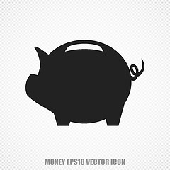 Image showing Currency vector Money Box icon. Modern flat design.