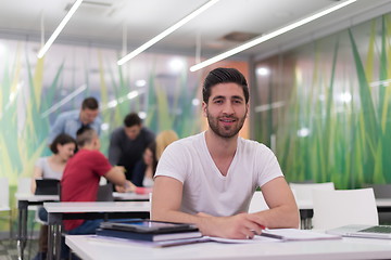 Image showing male student in classroom