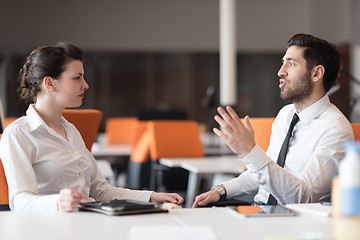 Image showing business couple working together on project