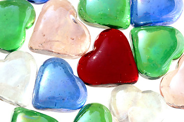 Image showing Glass Hearts
