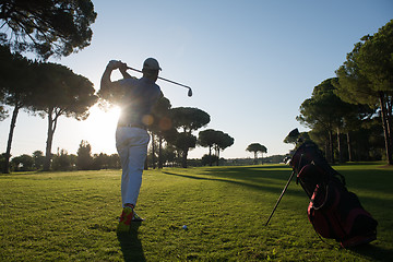 Image showing golf player