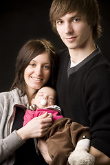 Image showing Young happy family