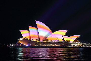 Image showing Sydney Opera House Vivid Sydney 2016