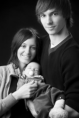 Image showing Young happy family