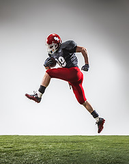 Image showing The american football player in action