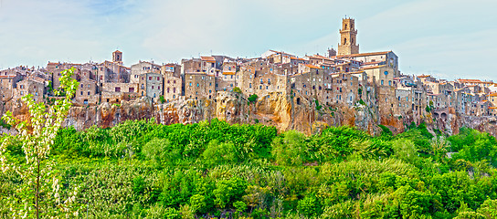 Image showing Pitigliano - city on the clif in Italy